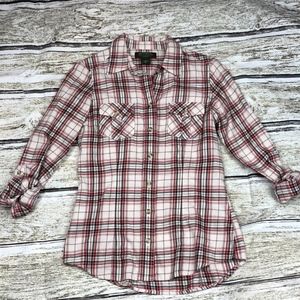 Eddie Bauer Plaid Button Up